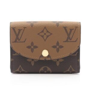 Louis Vuitton Porte Monnaie Wallet Rosalie Wallet Monogram Reverse Brown